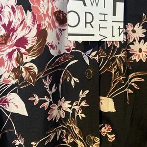 Floral button up dress